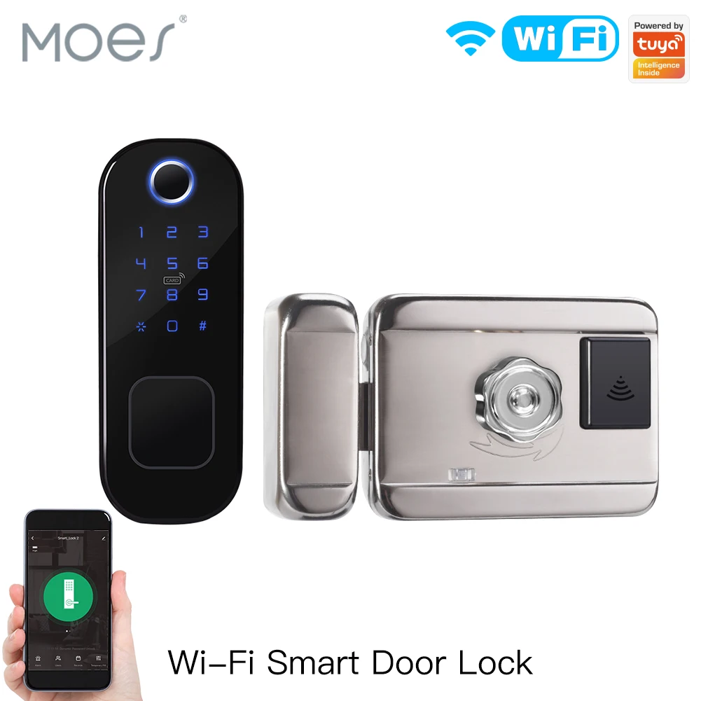 Home Security Key - MOES WiFi Tuya قفل ذكي قفل