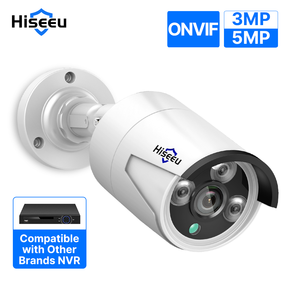 Home Security Nvr - Hiseeu 5MP الصوت IP كاميرا مراقبة