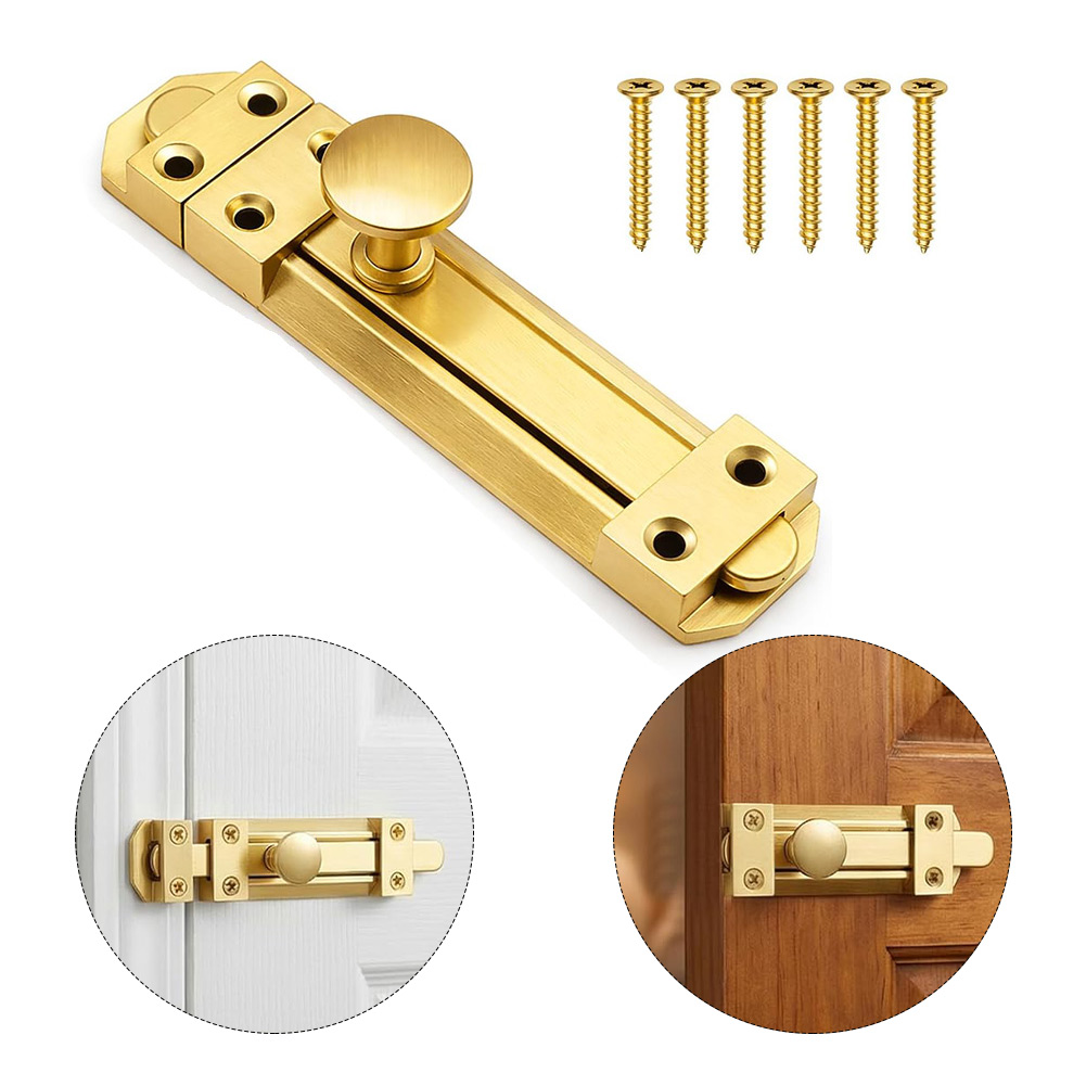 Home Security Door Lock - قفل باب منزلق من النحاس الصلب