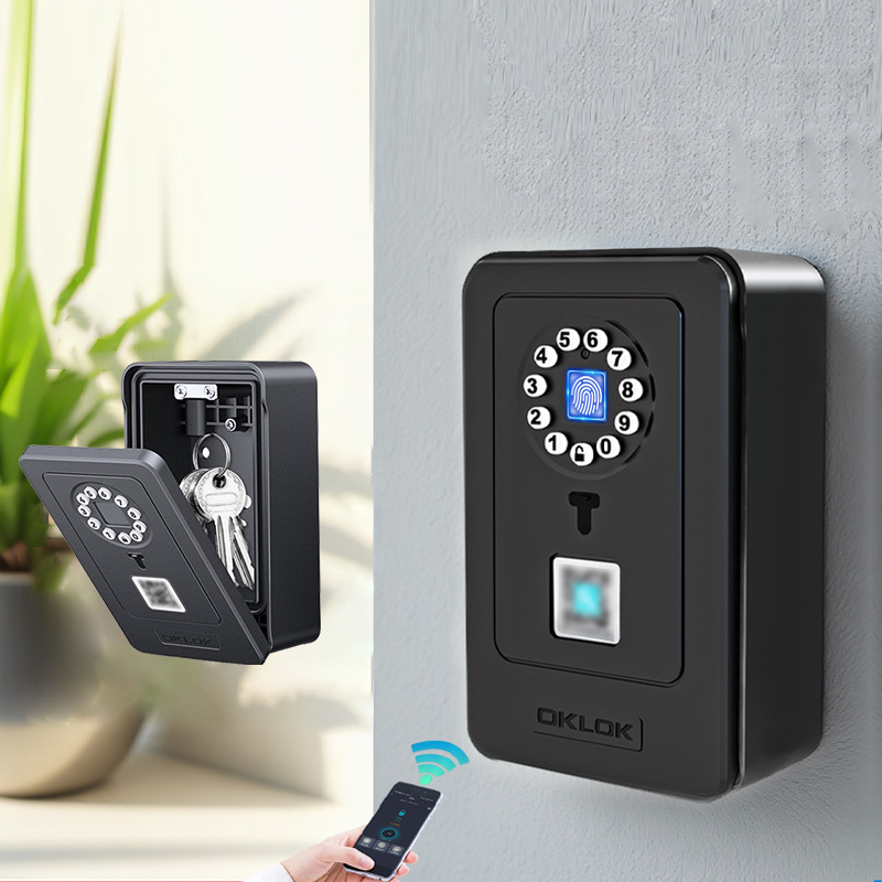 Home Security Key - قفل ذكي بتصميم معلق، صندوق تخزين