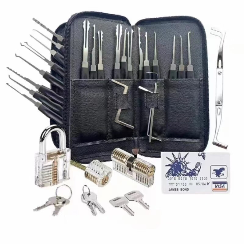 Lock Picking Set - طقم احترافي لفتح الأقفال، قفل تدريب