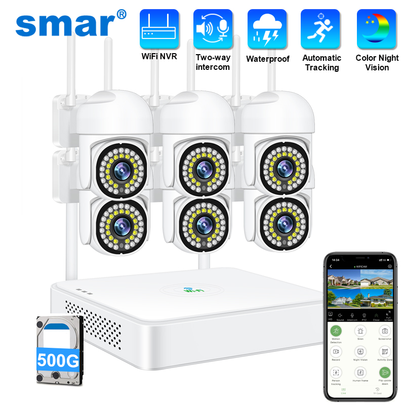 Home Security Nvr - نظام كاميرا مراقبة لاسلكية سمارت بدقة