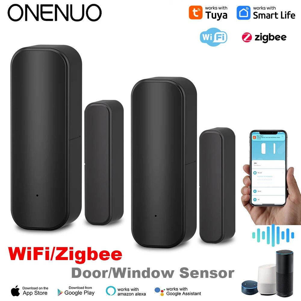 Tuya-ZigBee مستشعر باب ونافذة  - مراجعة Window Alarm Sensor وسعره
