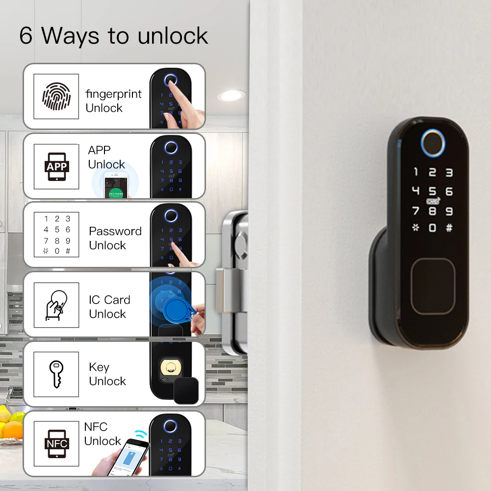 MOES WiFi Tuya قفل ذكي قفل الب - مراجعة Home Security Key وسعره