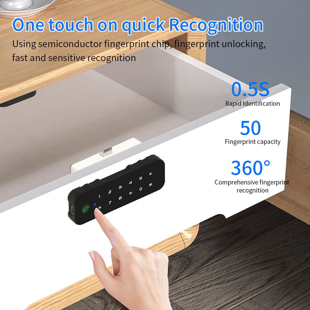 Tuya بلوتوث خزانة خشبية ذكية ق - مراجعة Home Security Door Lock وسعره