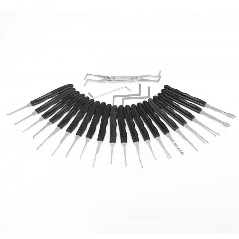 24 قطعة مطلي بالتيتانيوم سيارة - مراجعة Lock Picking Set وسعره