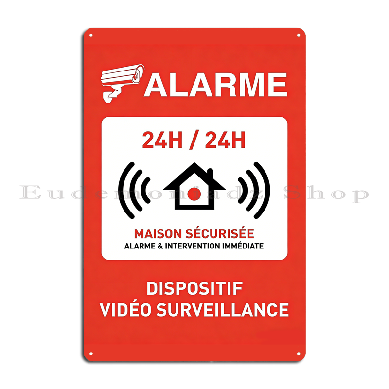 لوحة معدنية بتصميم ريترو لافتة - مراجعة Home Security Alarm System وسعره