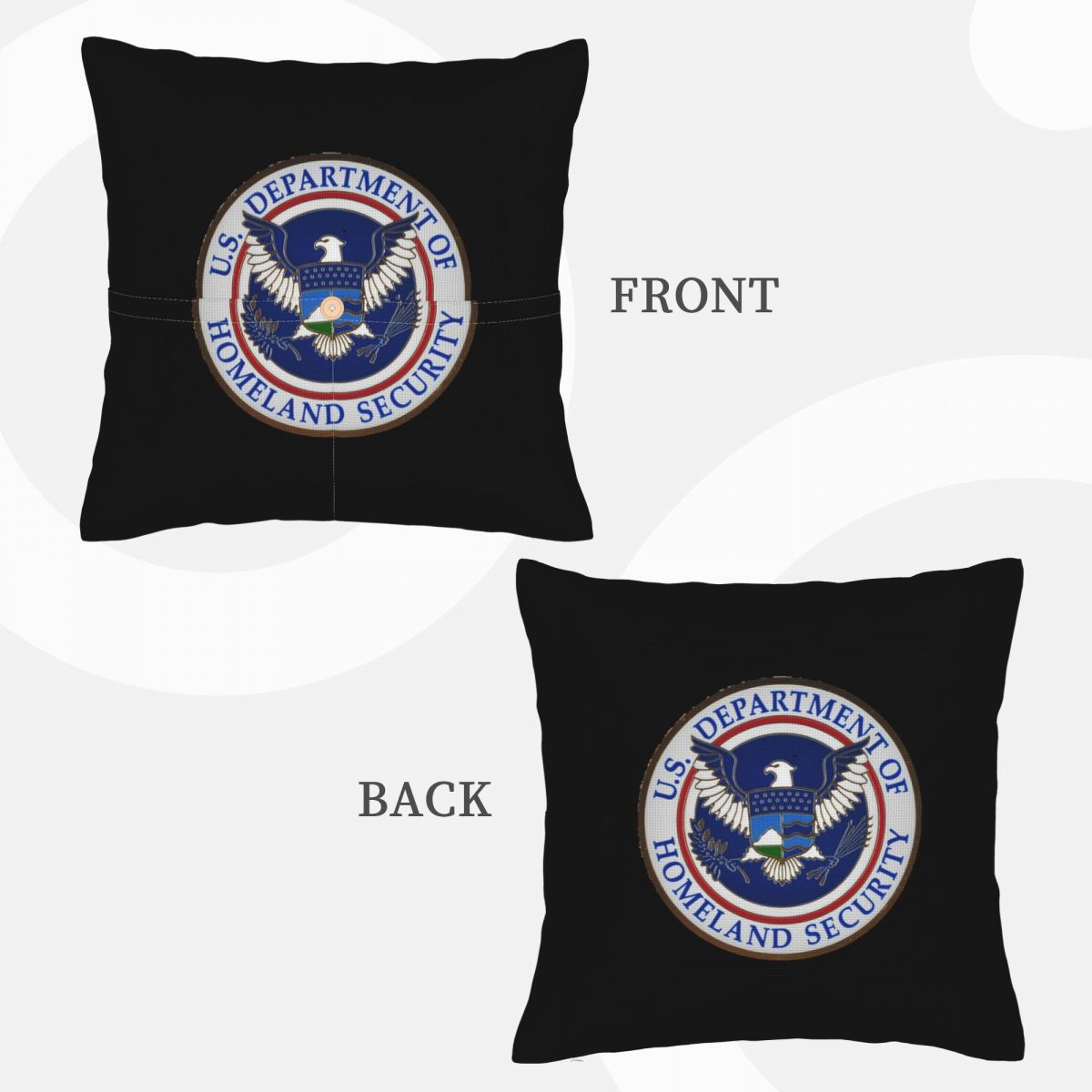 DHS - غطاء وسادة مربع من الكتا - مراجعة Home Security Department Us وسعره