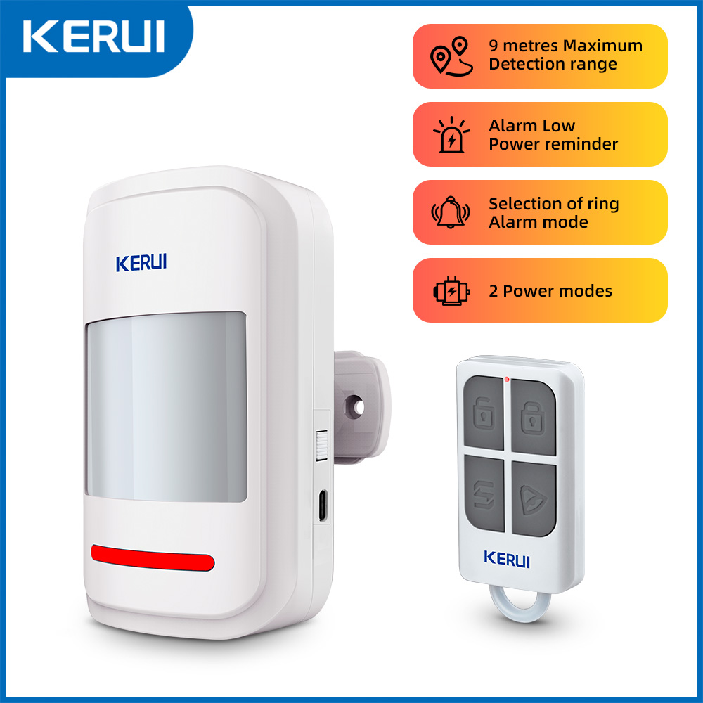 KERUI 433MHz مستشعر حركة بالأش - مراجعة Pet Immune Pir Sensor وسعره