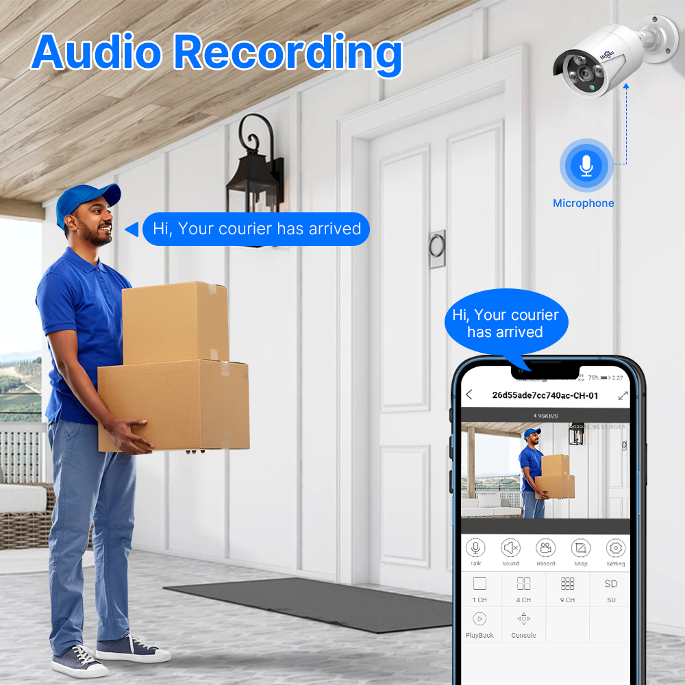Hiseeu 5MP الصوت IP كاميرا مرا - مراجعة Home Security Nvr وسعره