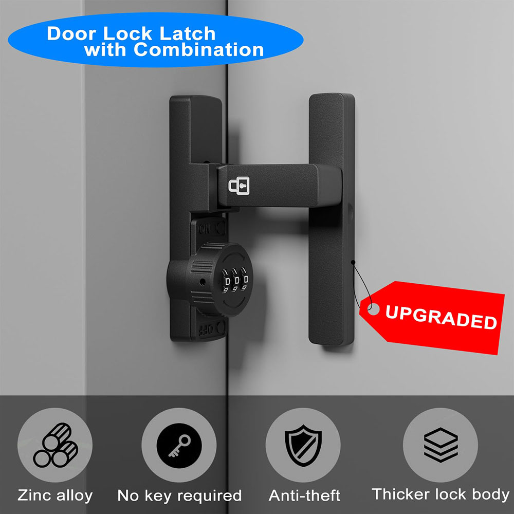 قفل باب الحظيرة الآمن مكون من  - مراجعة Home Security Door Lock وسعره