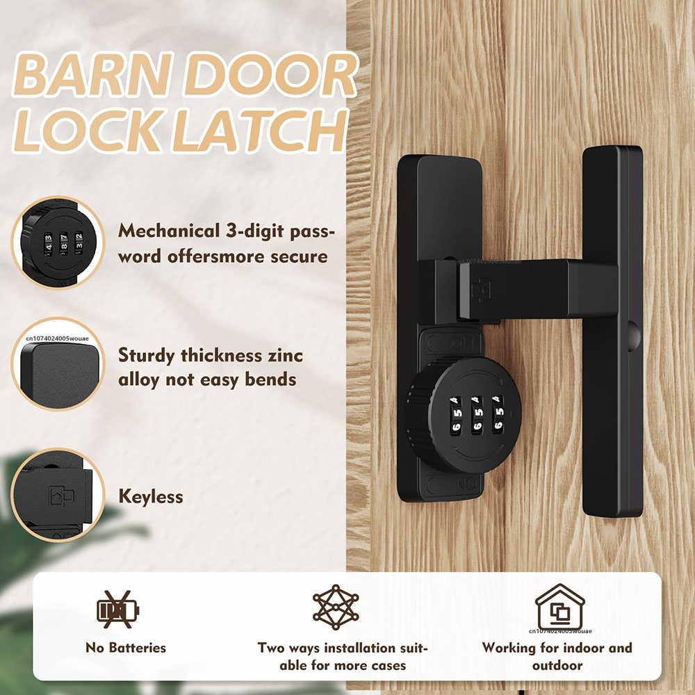 قفل باب الحظيرة الآمن مكون من  - مراجعة Home Security Door Lock وسعره