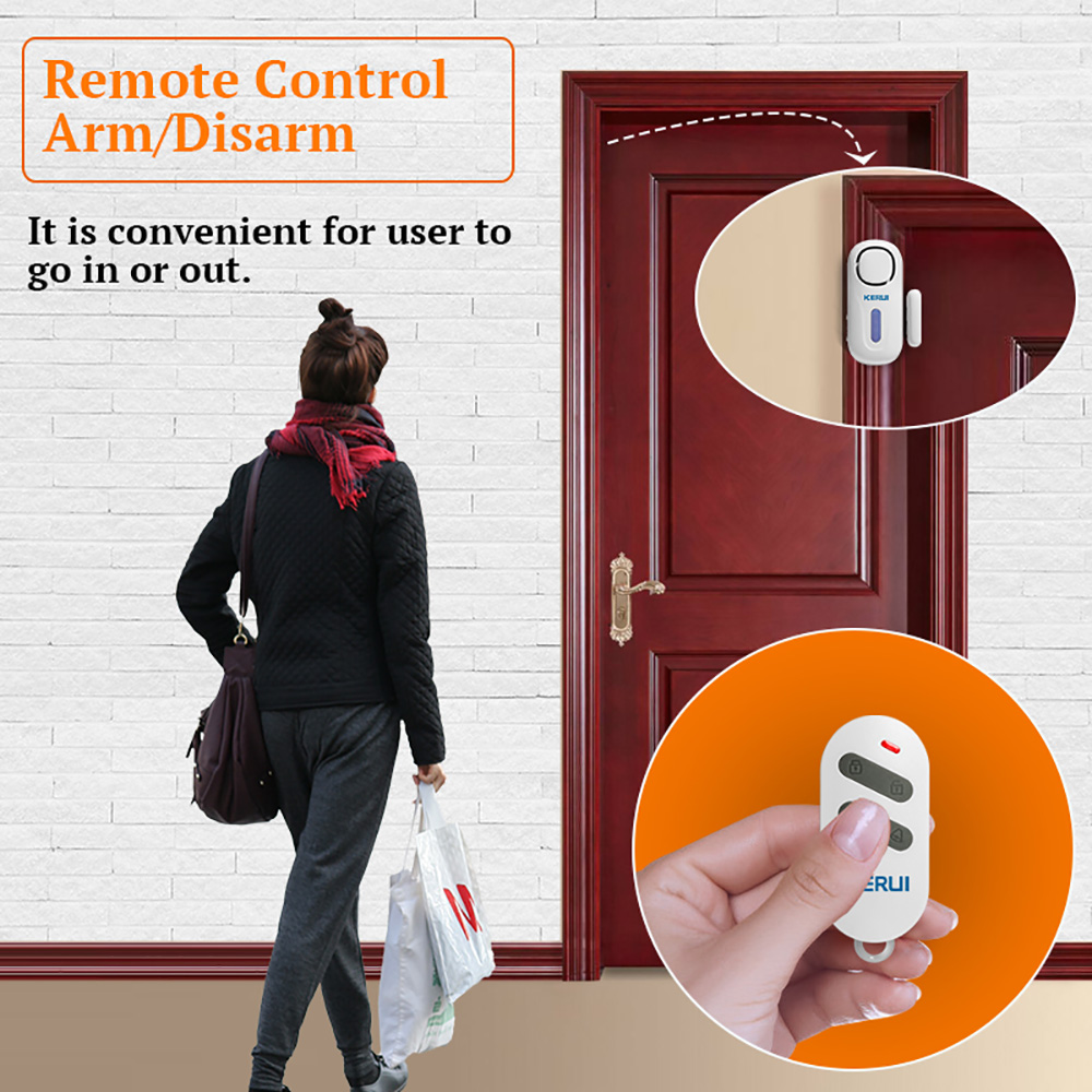 KERUI لاسلكي مستقل باب نظام إن - مراجعة Window Alarm Sensor وسعره