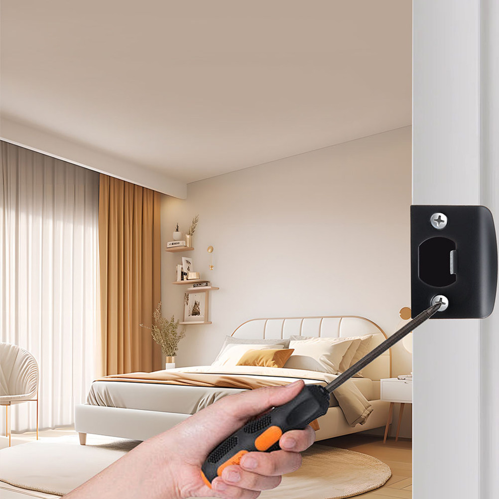 قطعتان من صفائح حماية الأبواب  - مراجعة Home Security Door Lock وسعره