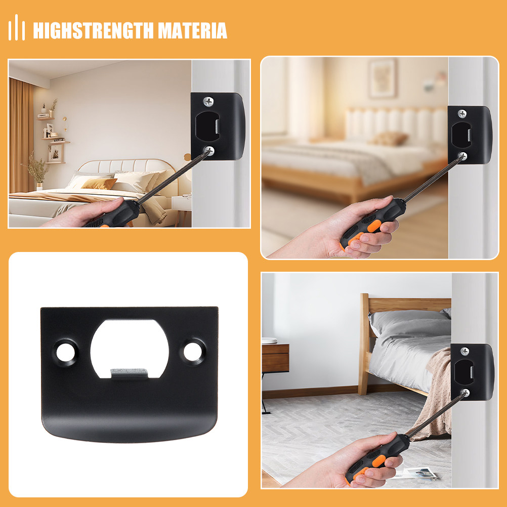 قطعتان من صفائح حماية الأبواب  - مراجعة Home Security Door Lock وسعره