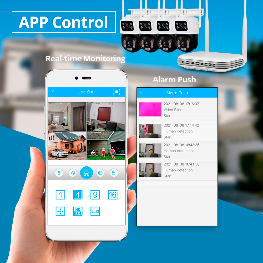 KERUI للماء 6MP HD اللاسلكية ع - مراجعة Home Security Nvr وسعره