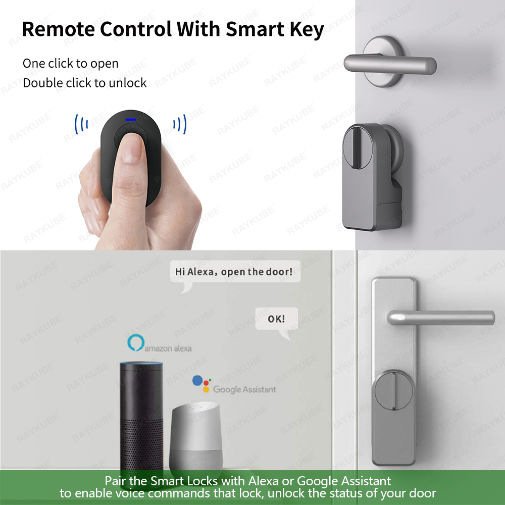 مجموعة قفل الباب الذكي RAYKUBE - مراجعة Home Security Door Lock وسعره
