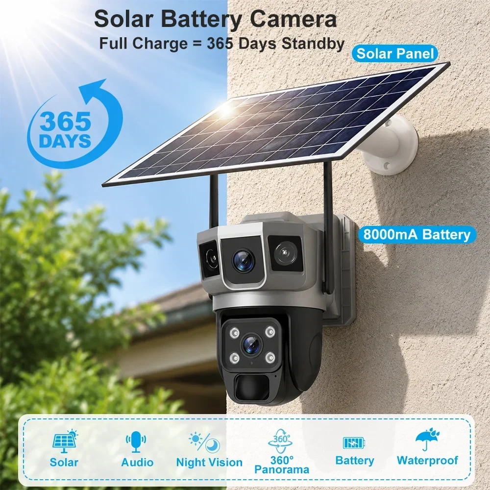 كاميرا V380 بدقة 4K مع 3 شاشات - مراجعة Home Security Company وسعره