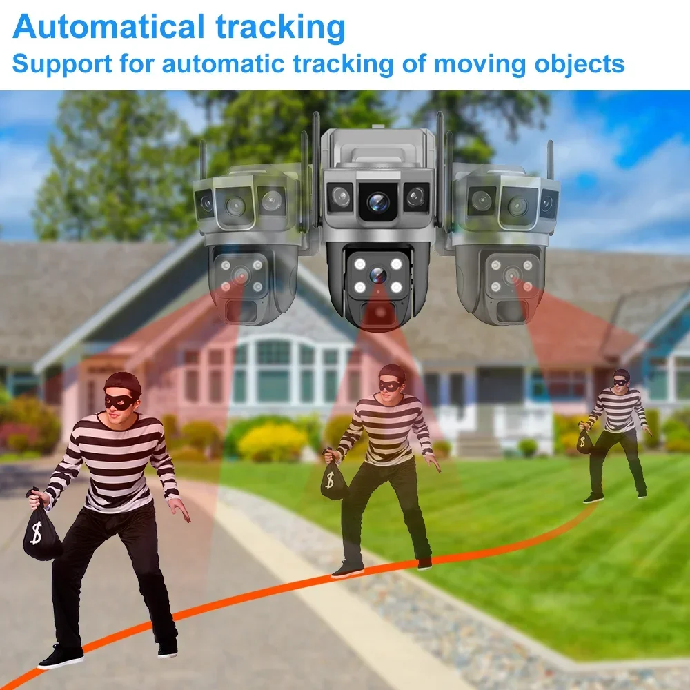 كاميرا V380 بدقة 4K مع 3 شاشات - مراجعة Home Security Company وسعره
