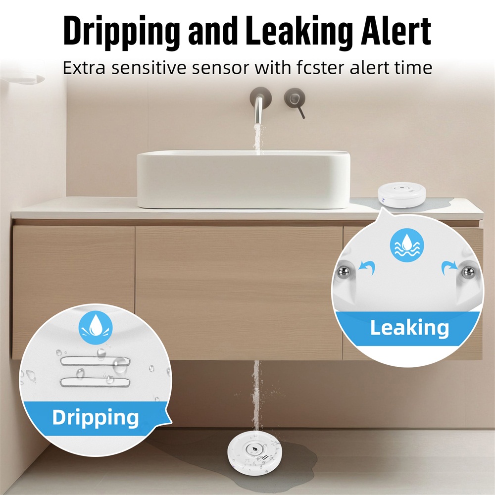 Fuers كاشف تسرب المياه إنذار ا - مراجعة Home Security Company وسعره