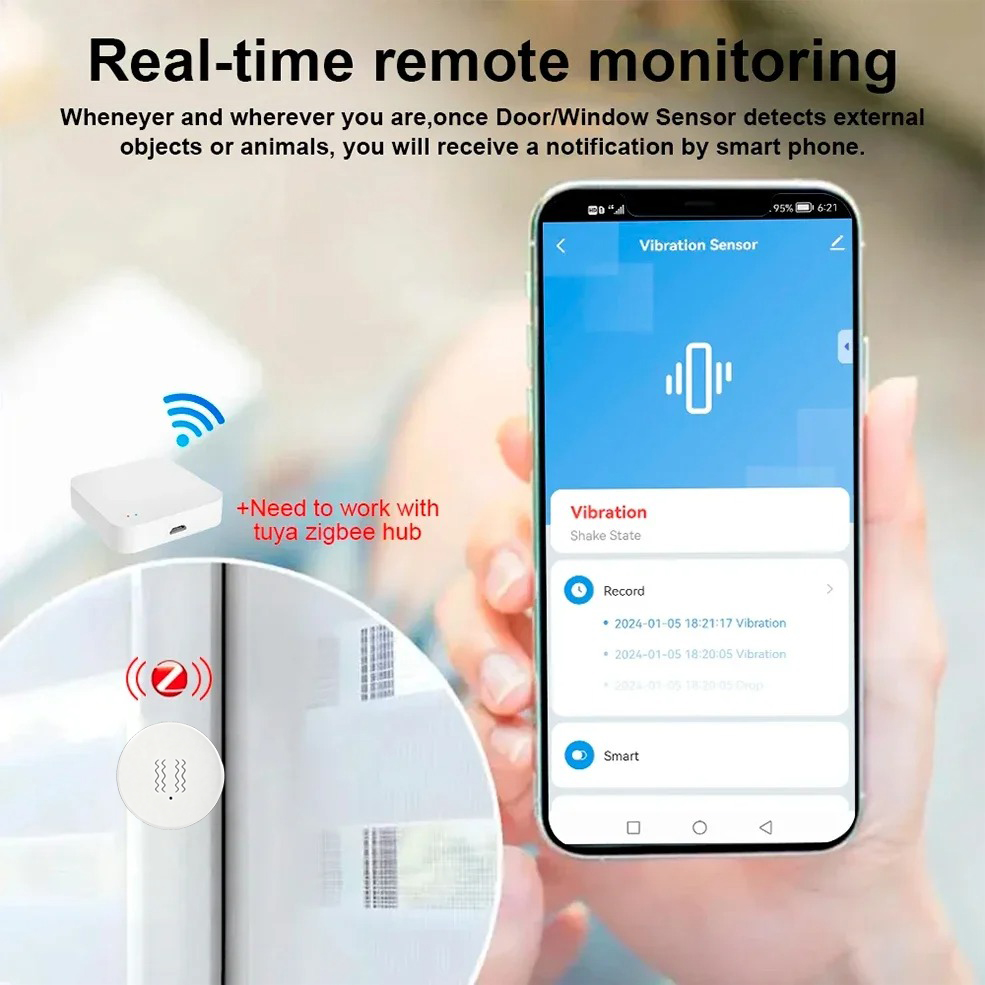 جهاز استشعار الاهتزاز والإمالة - مراجعة Home Security Alarm System وسعره
