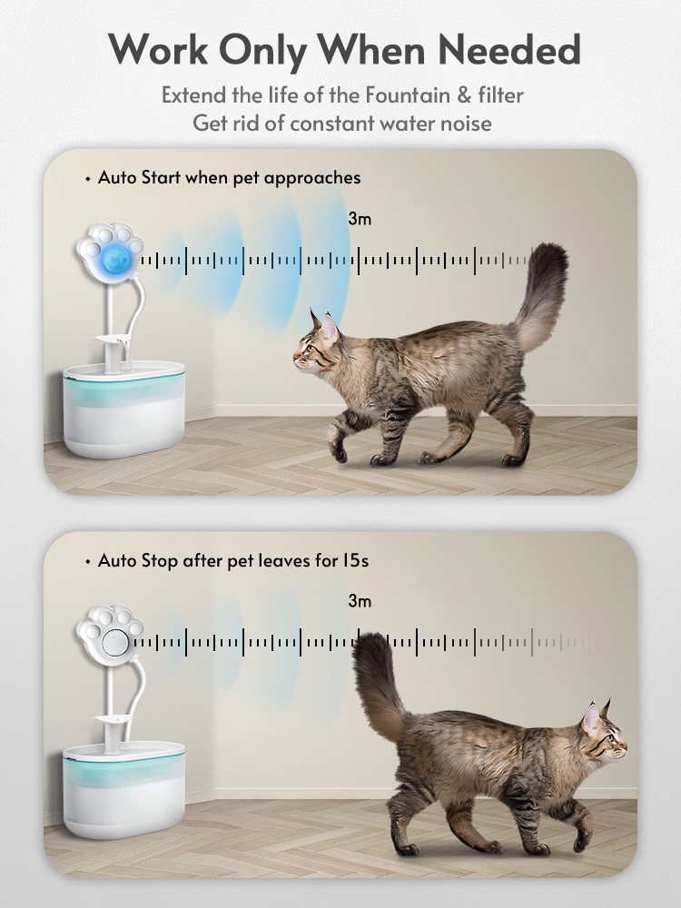 مستشعر نافورة الماء على شكل مخ - مراجعة Pet Immune Pir Sensor وسعره