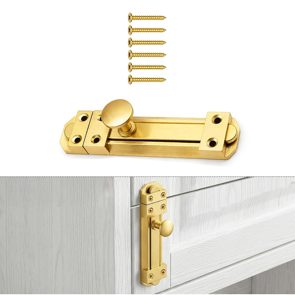قفل باب منزلق من النحاس الصلب  - مراجعة Home Security Door Lock وسعره