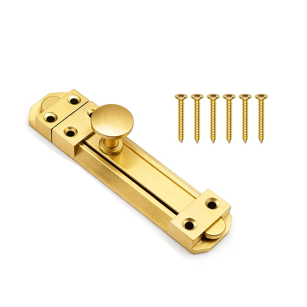 قفل باب منزلق من النحاس الصلب  - مراجعة Home Security Door Lock وسعره