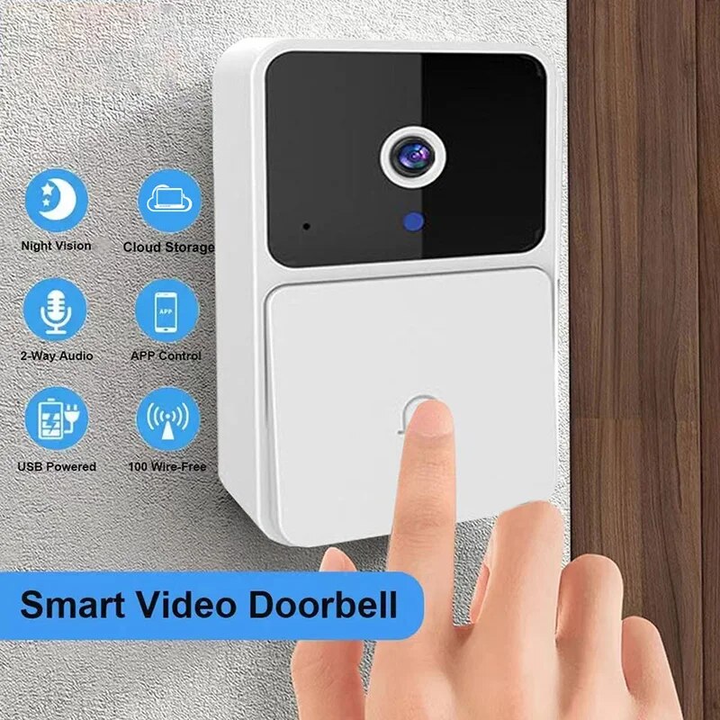 جرس باب فيديو واي فاي لاسلكي ل - مراجعة Home Security Features وسعره