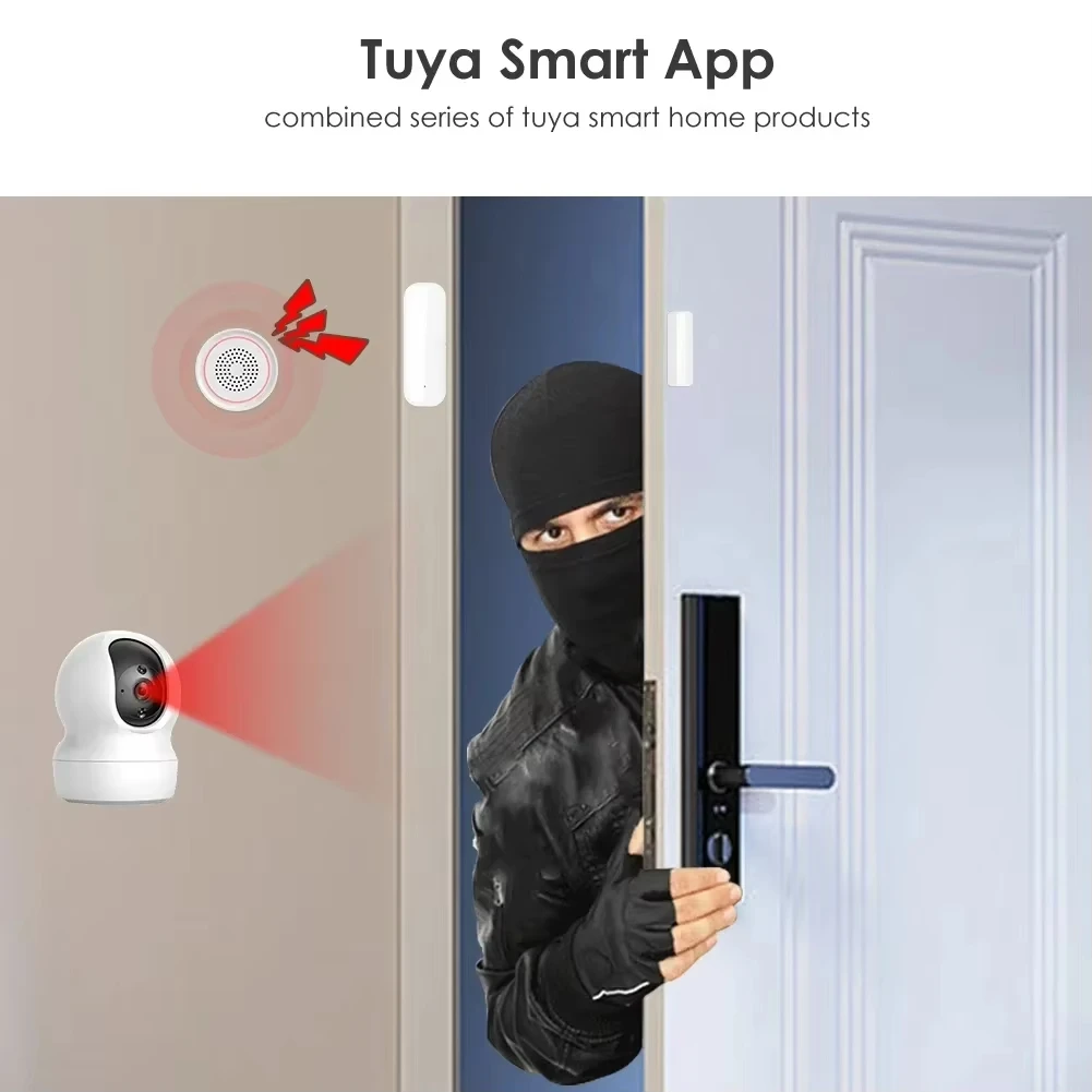 Tuya Zigbee/WiFi مستشعر نافذة  - مراجعة Window Alarm Sensor وسعره