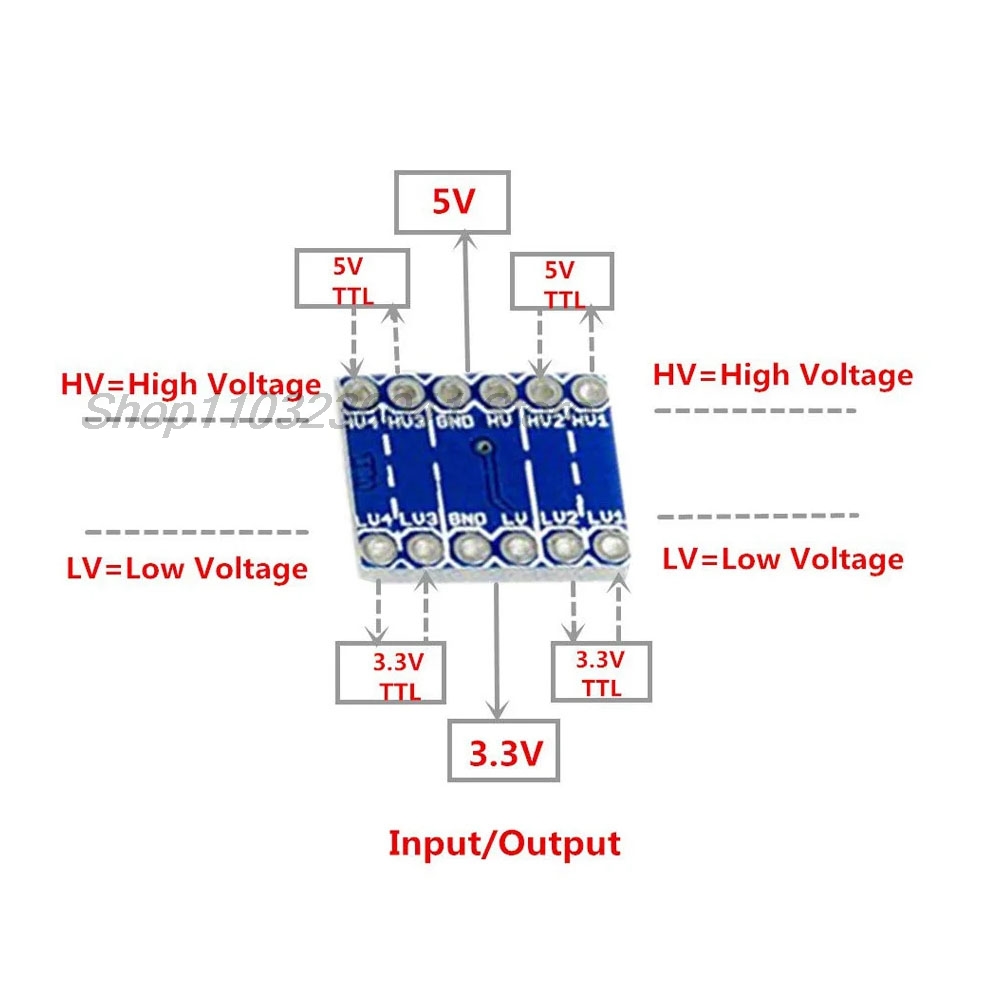 10 قطعة 4 قنوات IIC I2C مستوى  - مراجعة Home Security Measures وسعره