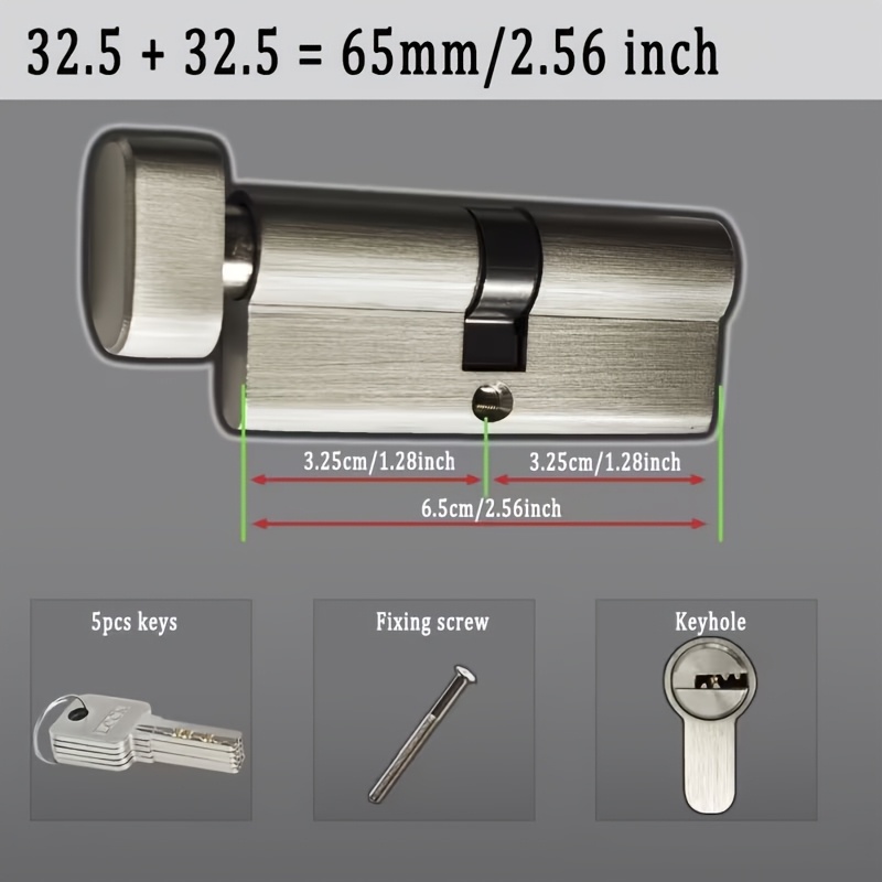 قفل أسطواني نحاسي بالكامل مضاد - مراجعة Home Security Key وسعره
